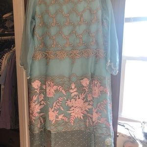 Agha Noor Pearl Embroidered Kurta w/ Lining